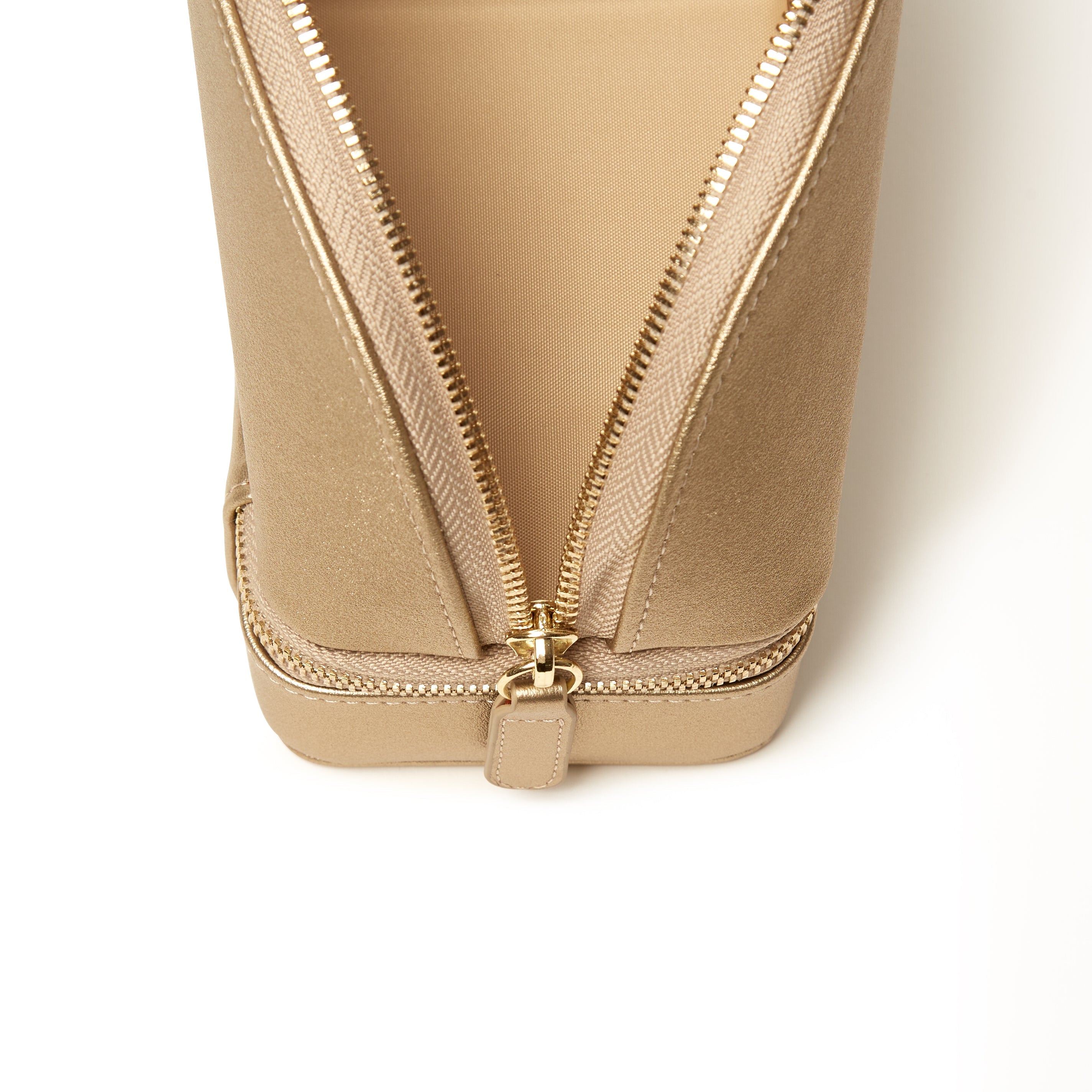 Abbey Travel Cosmetic Case Gold