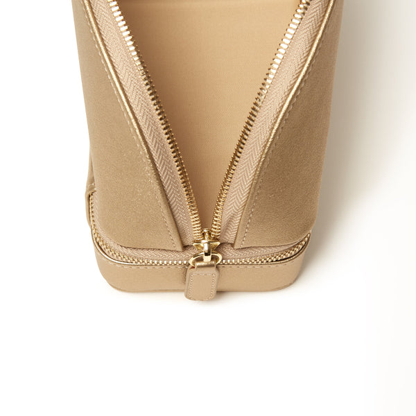 Abbey Travel Cosmetic Case Gold