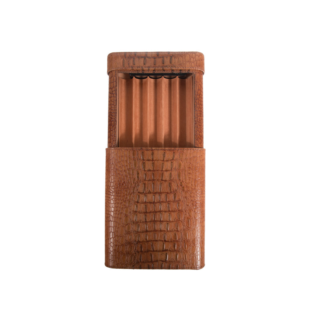 Triston Cigar Travel Case Brown
