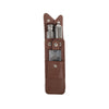The Hip Trio Cigar and Flask Set Brown