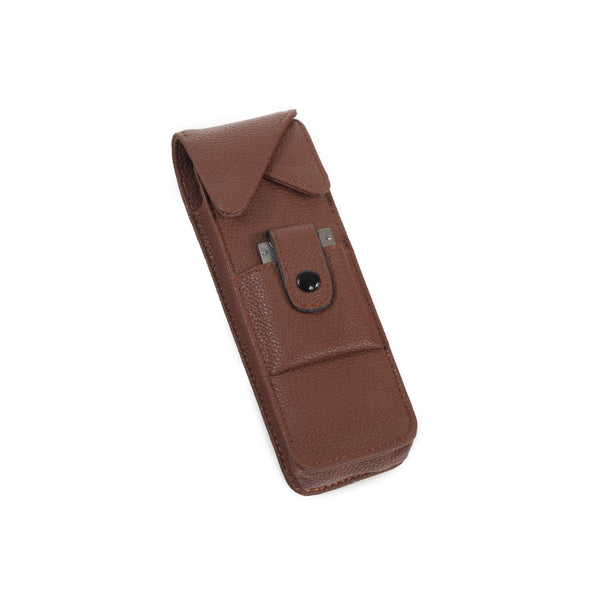 The Hip Trio Cigar and Flask Set Brown