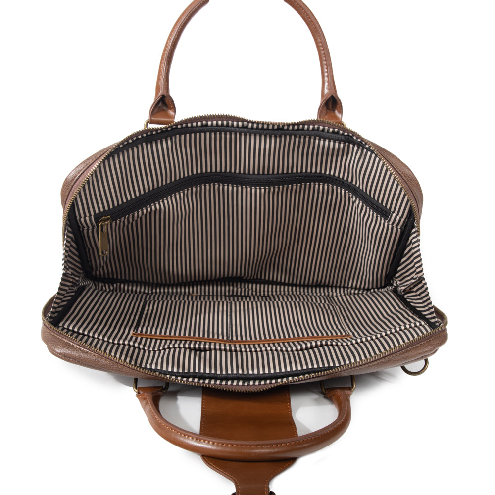The Oxford Laptop Case Chocolate Brown