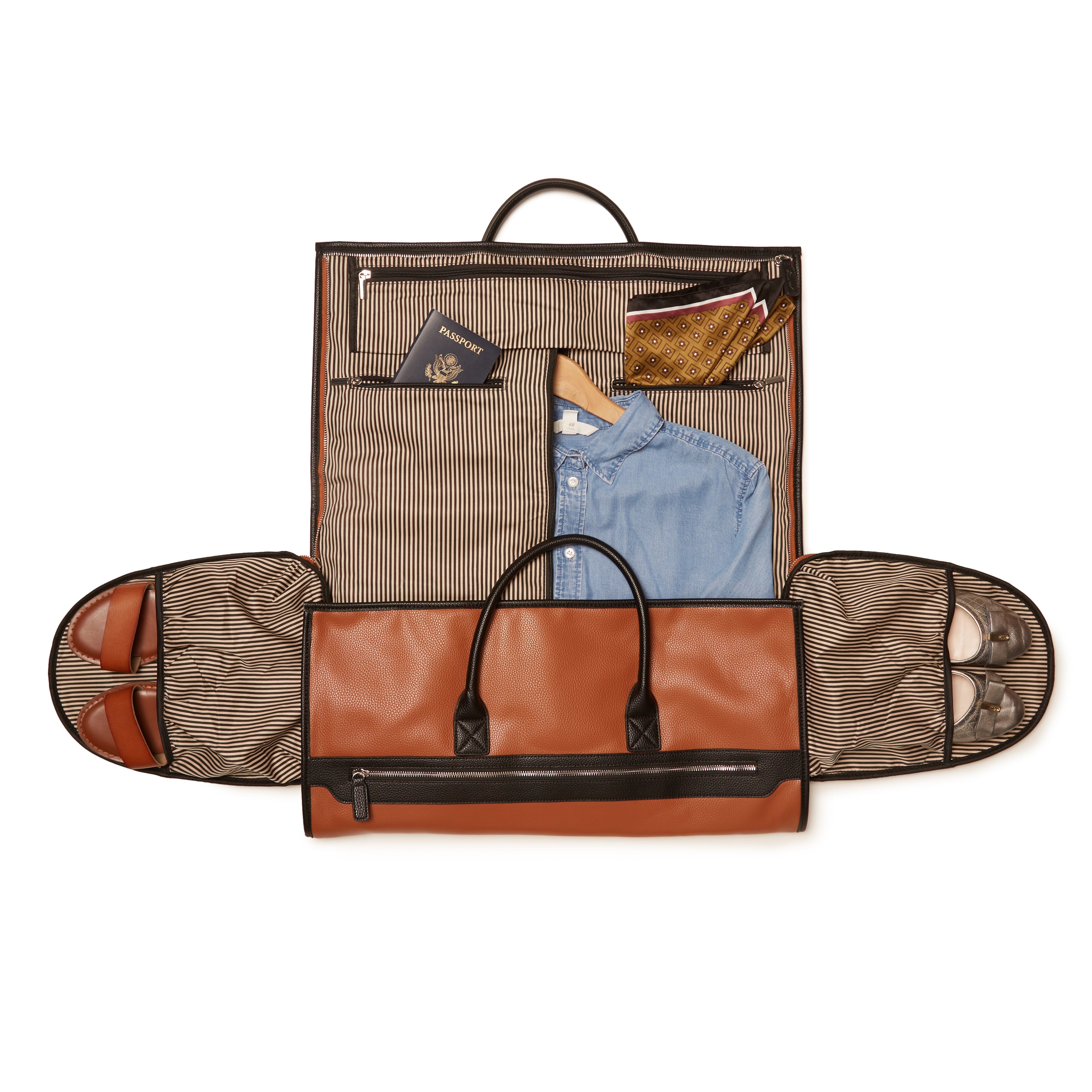 Siena 2-N-1 Garment Bag Chestnut