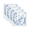 Beatriz Ball LINENS Chinoiserie Napkins 20 x 20 Set of 4 (Blue and White)