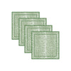 Beatriz Ball LINENS Leopard Napkins 20 x 20 Set of 4 (Green and White)