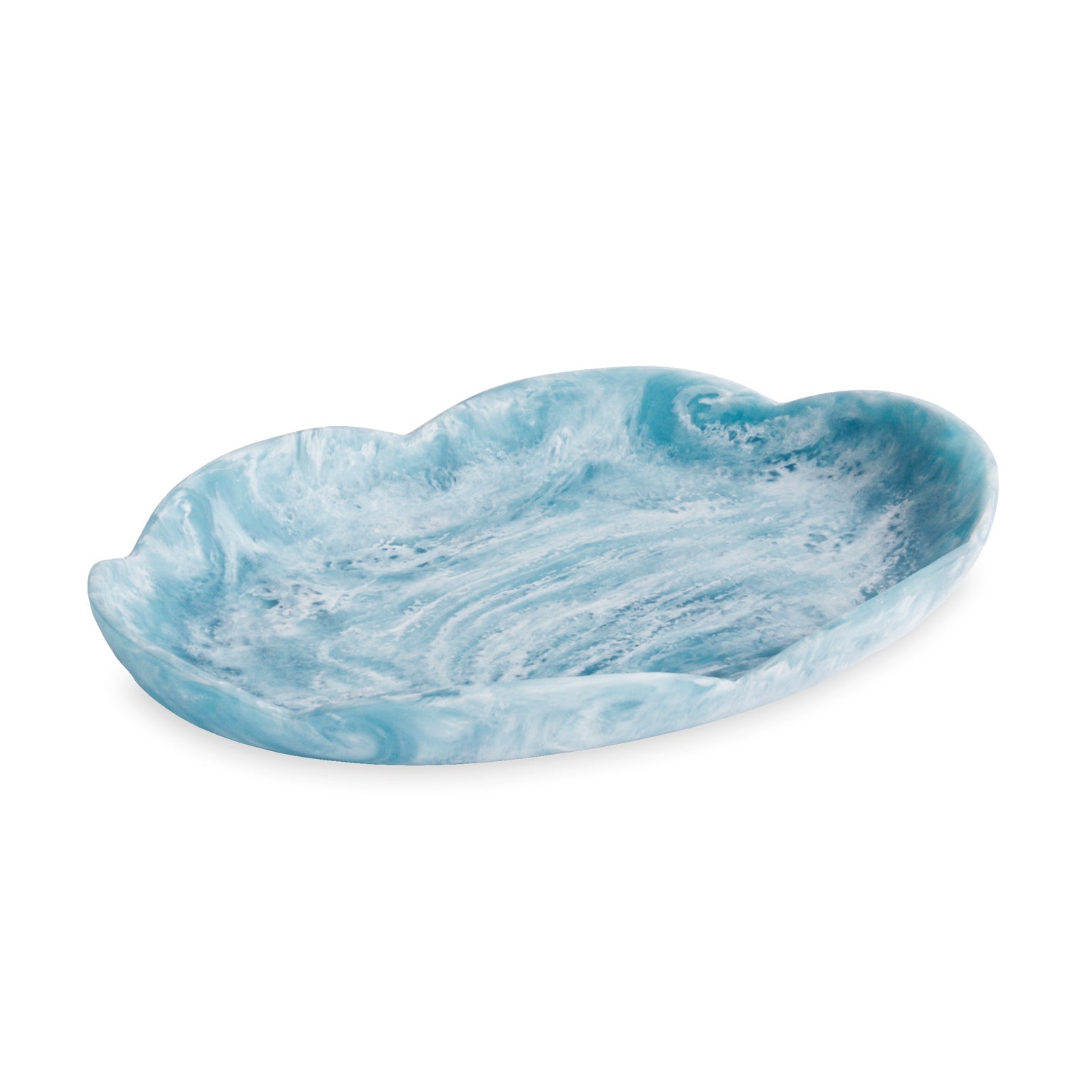 Beatriz Ball RESIN Amelia Large Oval Platter (Aqua)