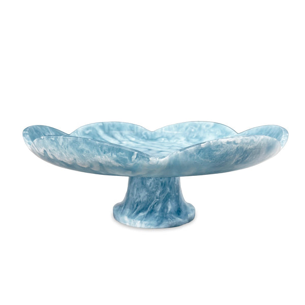 Beatriz Ball RESIN Amelia Pedestal Cake Plate (Aqua)