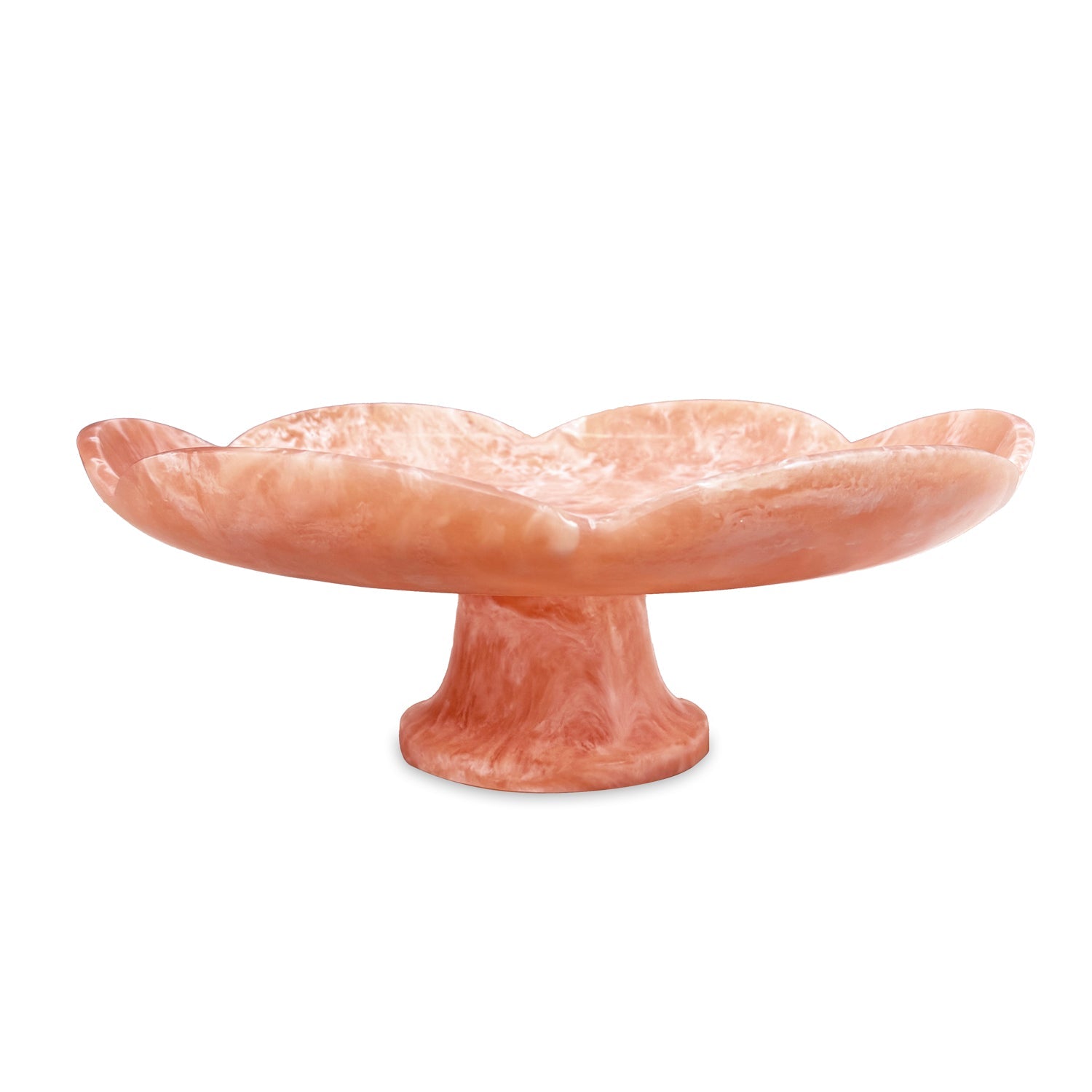Beatriz Ball RESIN Amelia Pedestal Cake Plate (Peach)