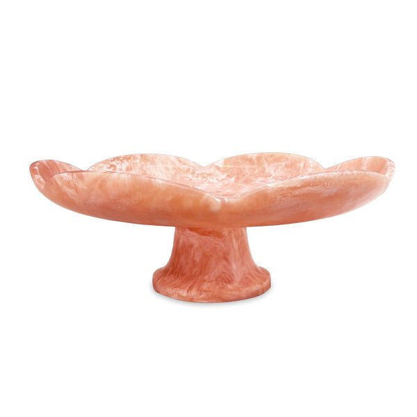 Beatriz Ball RESIN Amelia Pedestal Cake Plate (Peach)