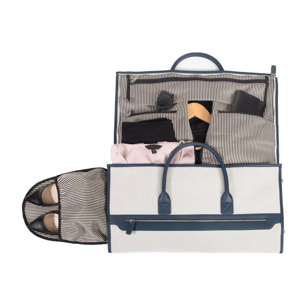 Capri 2-N-1 Garment & Duffel Bag Navy/Co