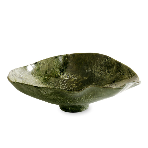 Beatriz Ball RESIN Malachite Large Oval Bowl (Green)