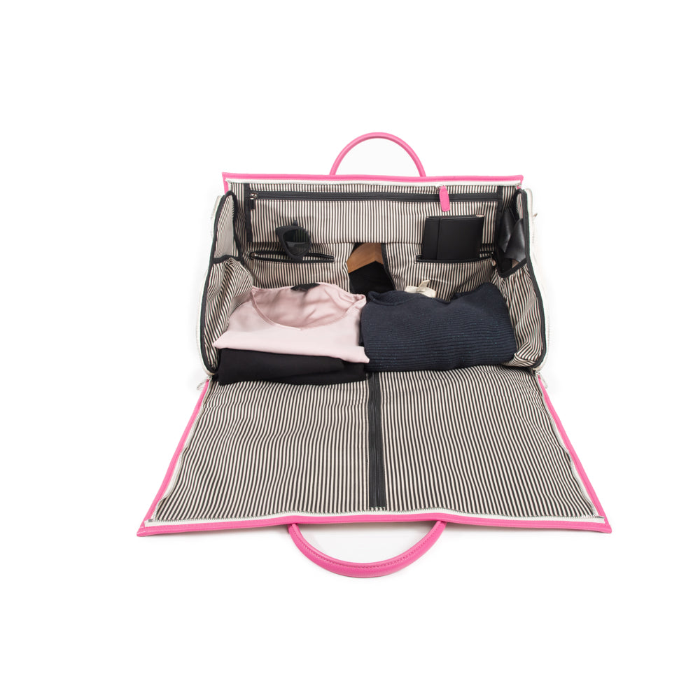 Capri 2-N-1 Garment & Duffel Bag Fuchsia/Co