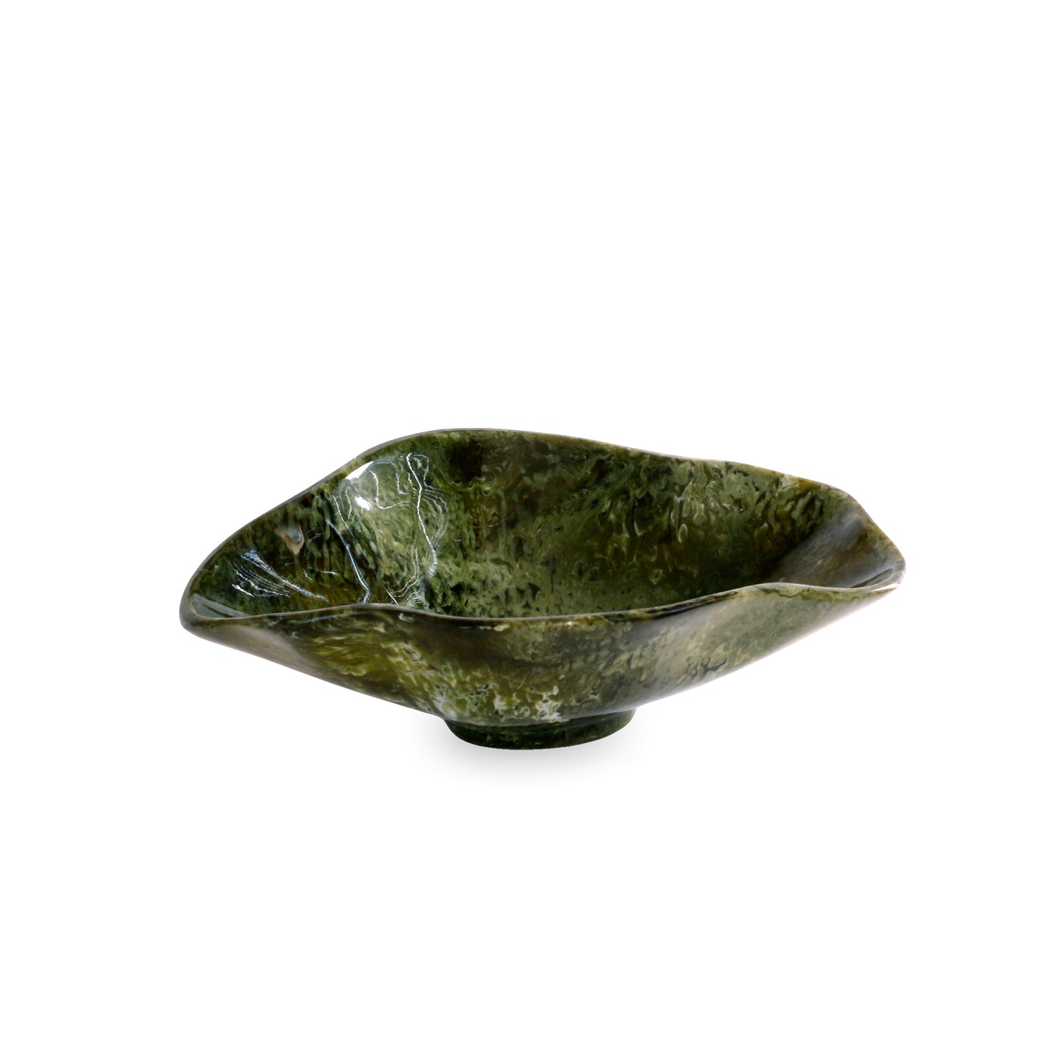 Beatriz Ball RESIN Malachite Small Oval Bowl (Green)
