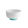Beatriz Ball RESIN Rio Large Bowl with Base (White and Turquoise)