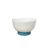 Beatriz Ball RESIN Rio Small Bowl with Base (White and Turquoise)