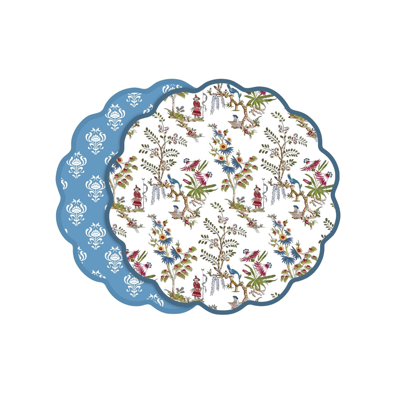 Beatriz Ball VIDA Regency Chinoiserie Reversible Placemats Set of 4 (Multi)