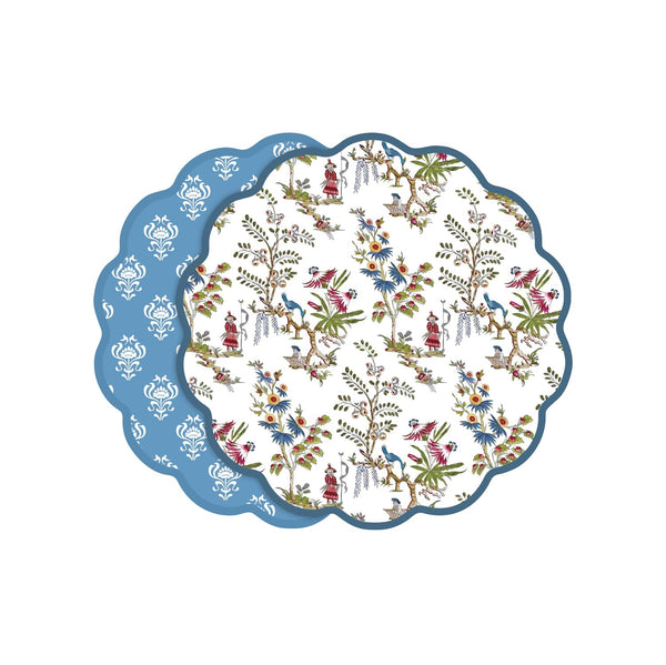 Beatriz Ball VIDA Regency Chinoiserie Reversible Placemats Set of 4 (Multi)