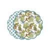 Beatriz Ball VIDA Pagoda and Lattice Reversible Placemats Set of 4 (Blue and Green)