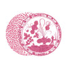 Beatriz Ball VIDA Faenza and Leopard Reversible Placemats Set of 4 (Pink and White) - PRE-ORDER