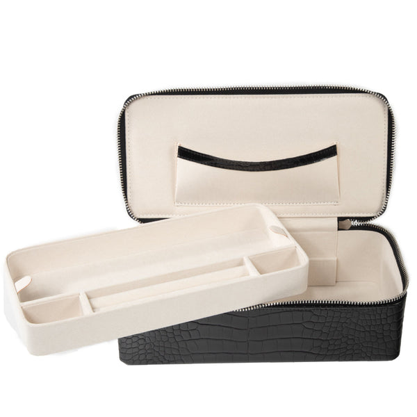 Sydney 1 Tray Jewelry Case Black
