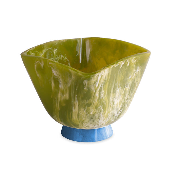 Beatriz Ball RESIN Rio Large Wine Bucket with Base (Green and Blue)