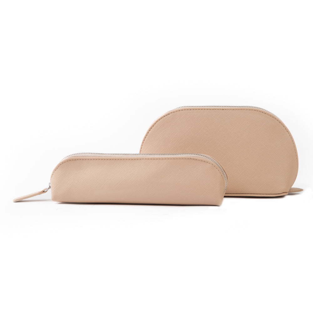Corie Cosmetic and Brush Case Taupe