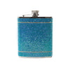 The Crystal Flask 6oz Blue/Silver