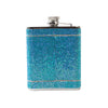 The Crystal Flask 6oz Blue/Silver
