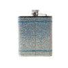 The Crystal Flask 6oz Silver/Blue