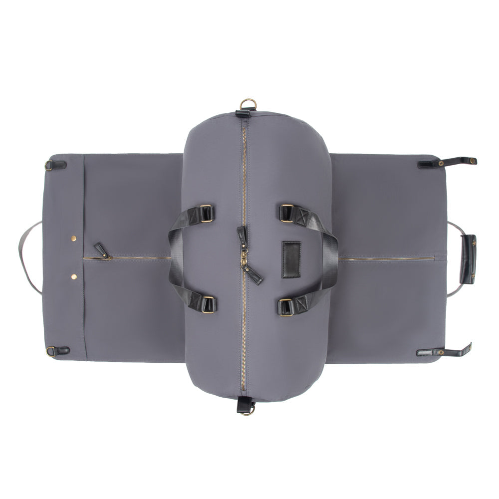 Harrison 2 Piece Duffel & Garment Bag Grey