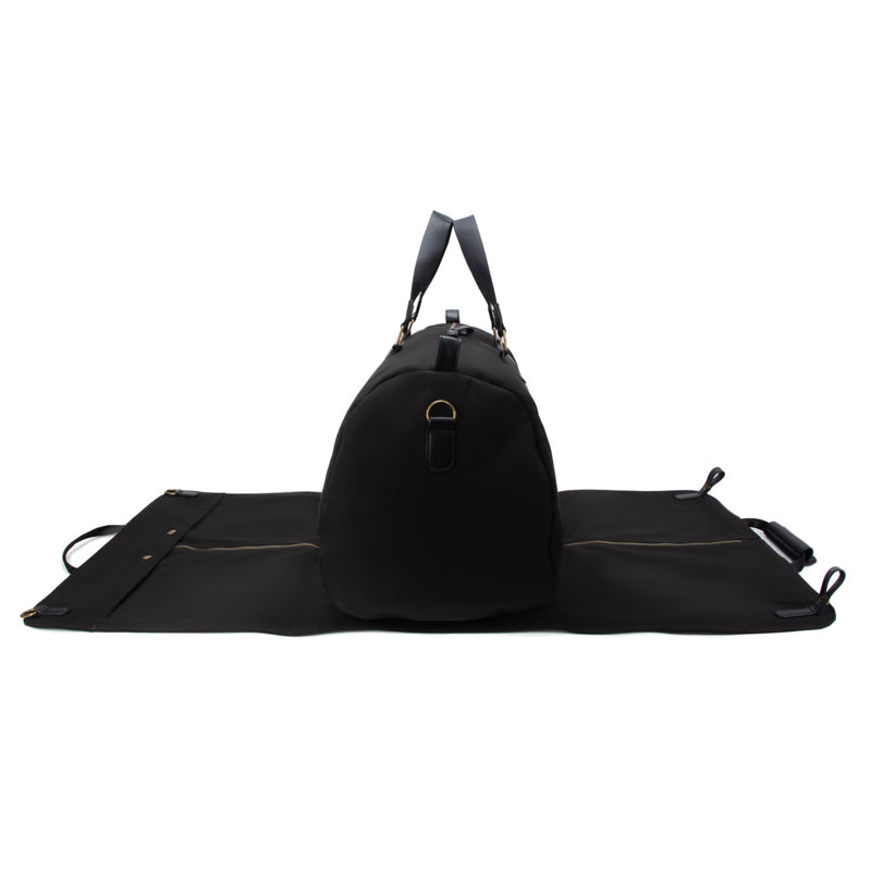 Harrison 2 Piece Duffel & Garment Bag Black