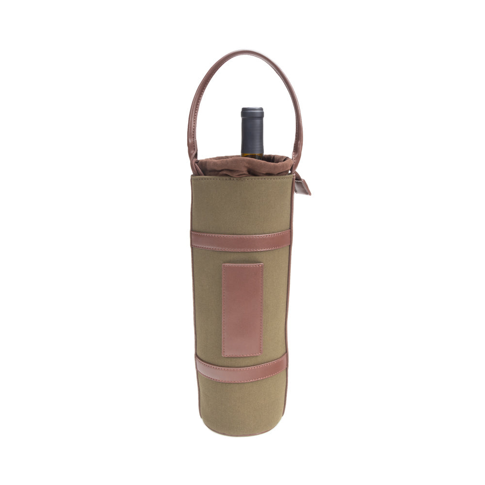 Skyler Single Wine Bag Olive