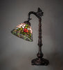 20" High Tiffany Rosebush Bridge Arm Desk Lamp