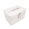 Abby Jewelry & Cosmetic Case Pearl White