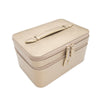 Abby Jewelry & Cosmetic Case Pearl White