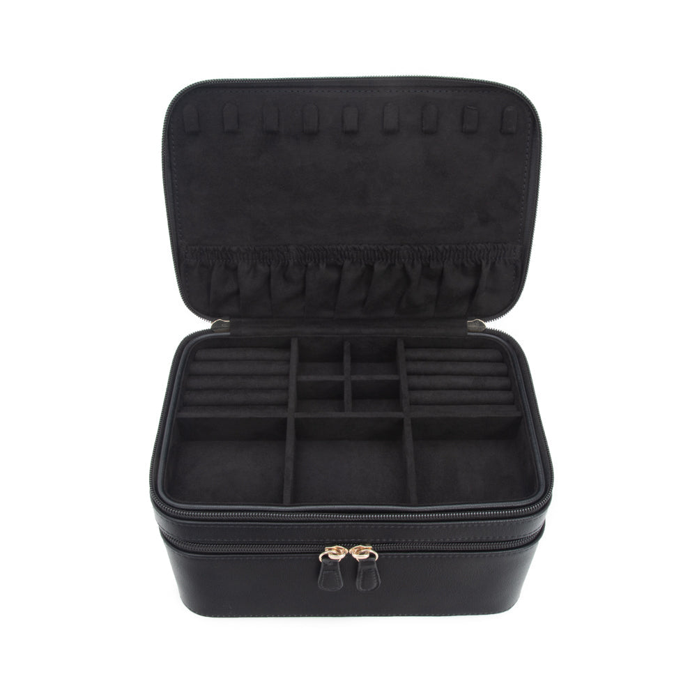 Abby Jewelry & Cosmetic Case Pearl White