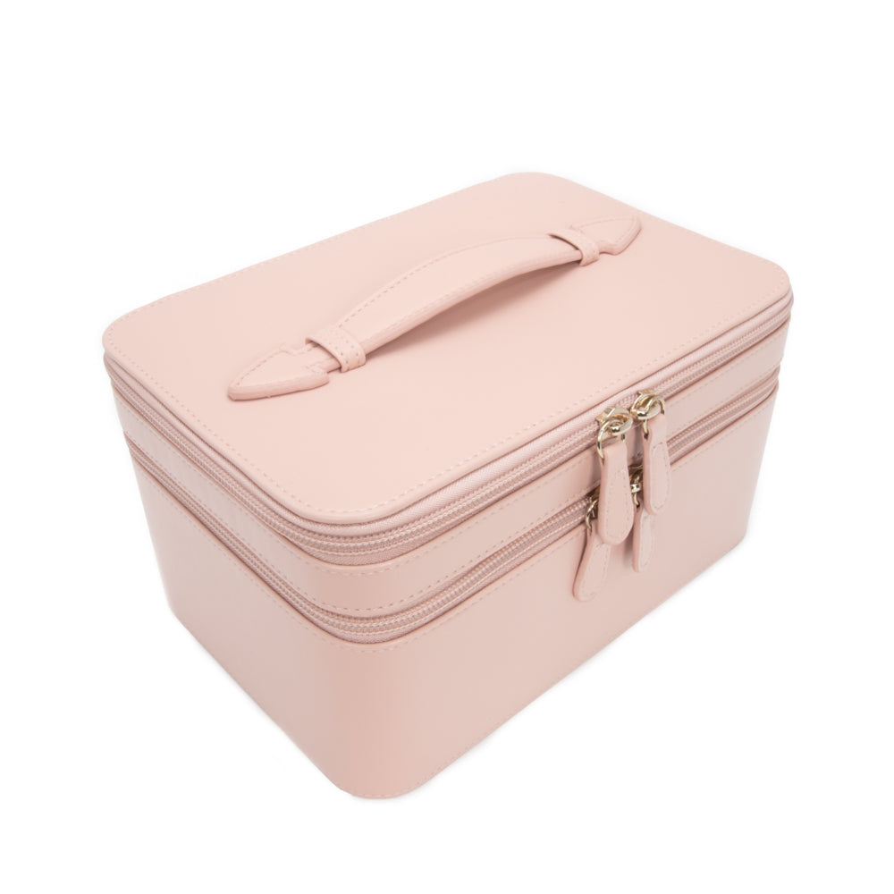 Abby Jewelry & Cosmetic Case Pearl White