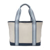 The Capri Stripe Tote Navy