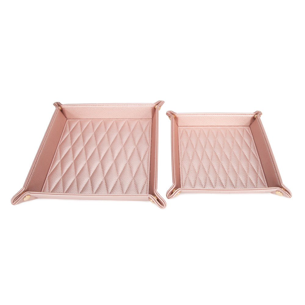 Leah 2-Piece Quilted Throw All Pink
