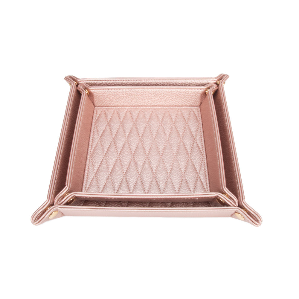 Leah 2-Piece Quilted Throw All Pink