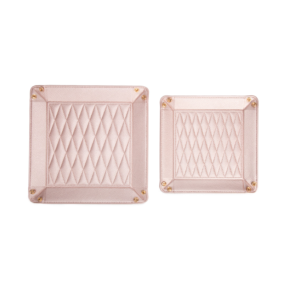 Leah 2-Piece Quilted Throw All Pink