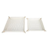 Leah 2-Piece Quilted Throw All Pearl White