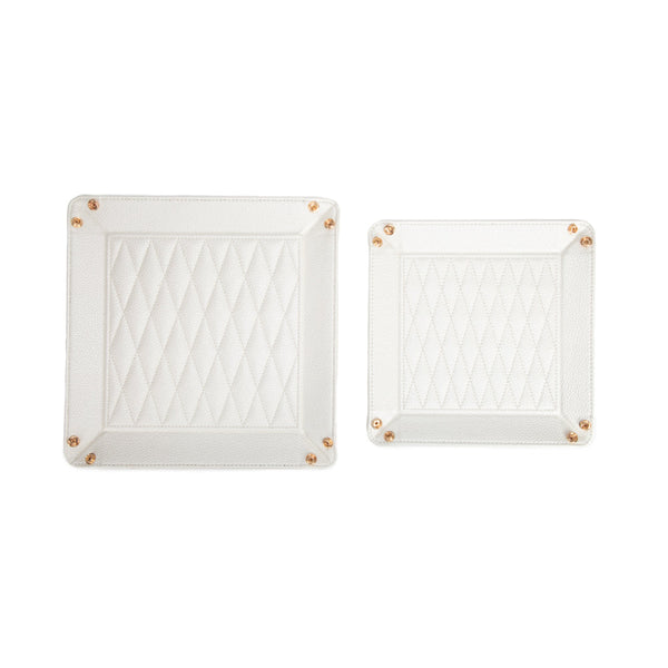Leah 2-Piece Quilted Throw All Pearl White