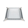 Leah 2-Piece Quilted Throw All Silver