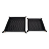 Leah 2-Piece Quilted Throw All Black