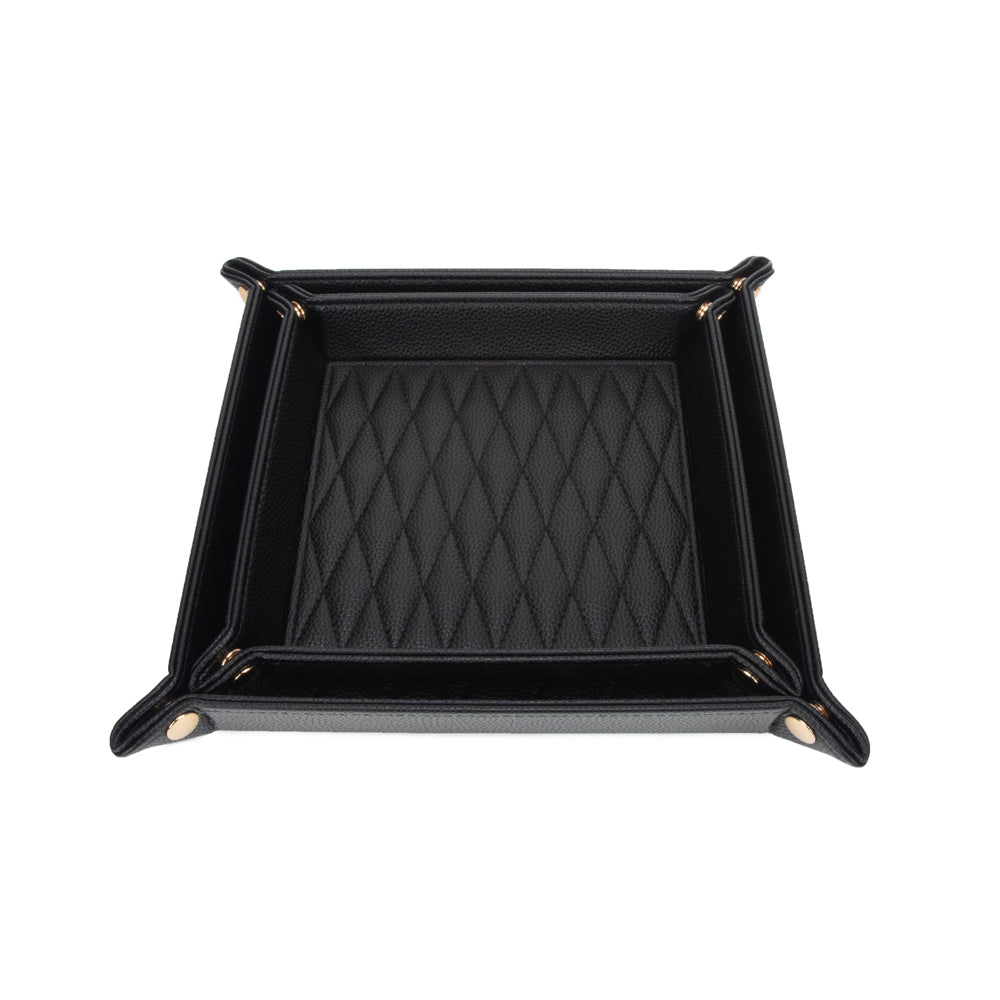 Leah 2-Piece Quilted Throw All Black