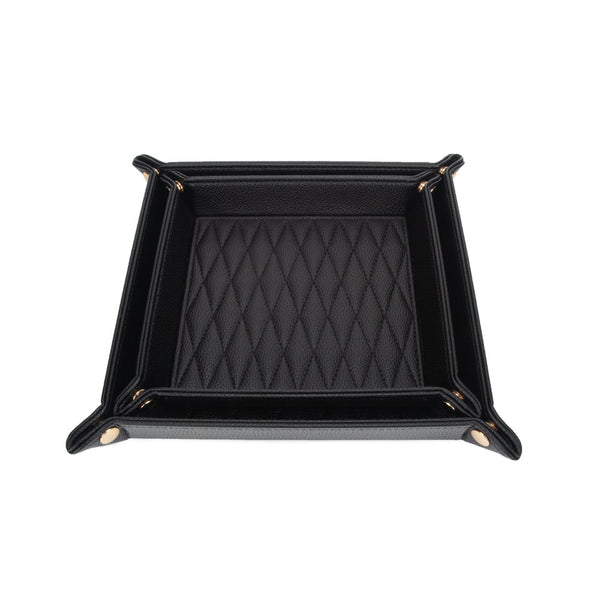 Leah 2-Piece Quilted Throw All Black