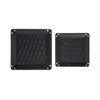 Leah 2-Piece Quilted Throw All Black
