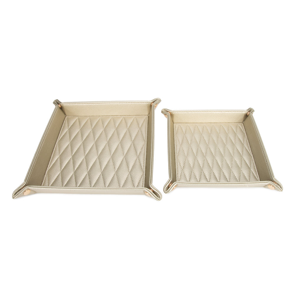 Leah 2-Piece Quilted Throw All Gold