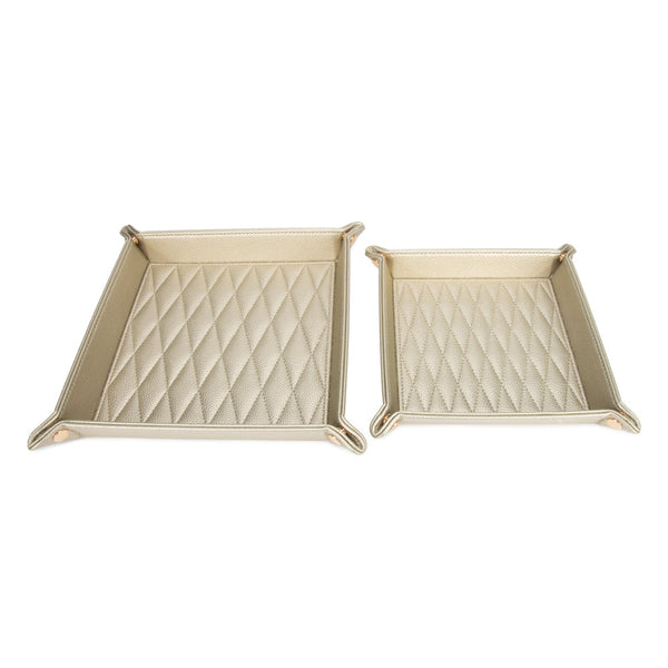 Leah 2-Piece Quilted Throw All Gold